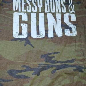 Camo Women Shirt with Graphic Print